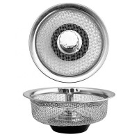 Sink Strainer Stainless Steel #430+rubber+pp Kitchen Bathroom Sink Strainer Floor Drain